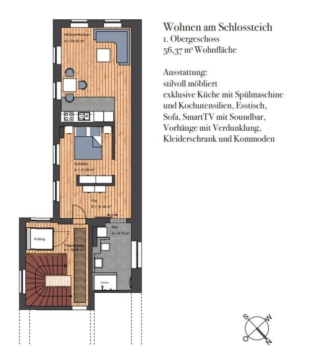 Wohnen Am Schlossplatz Oldenburg Pokój zdjęcie